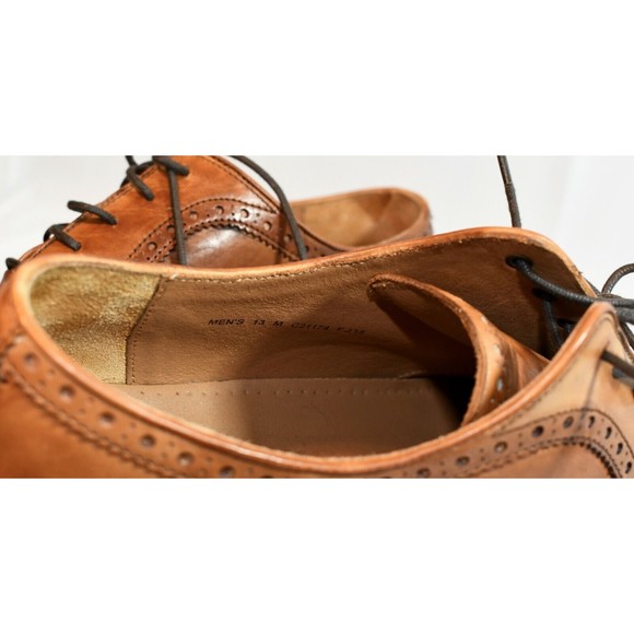 Coal Haan Grand OS Giraldo Cap II Brown Tan Cap Toe Brogue Oxfords Mens Sz 13M - Picture 6 of 9